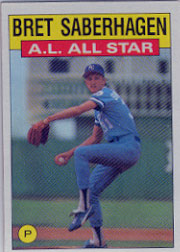 1986 Topps Baseball Cards      720     Bret Saberhagen AS